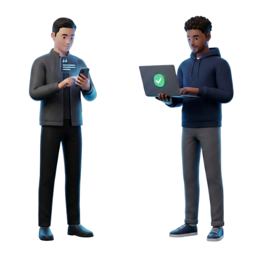 Profesionales conectados a través del sistema