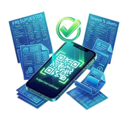 Presupuesto digital en el celular